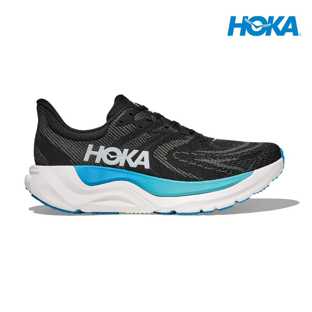 HOKA Men Arahi 8 Wide - Black / Skyward Blue