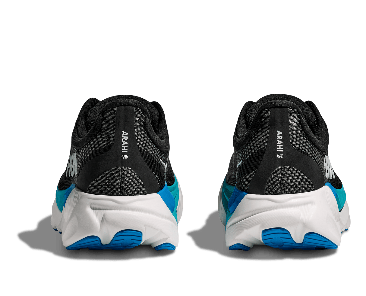 HOKA Men Arahi 8 Wide - Black / Skyward Blue