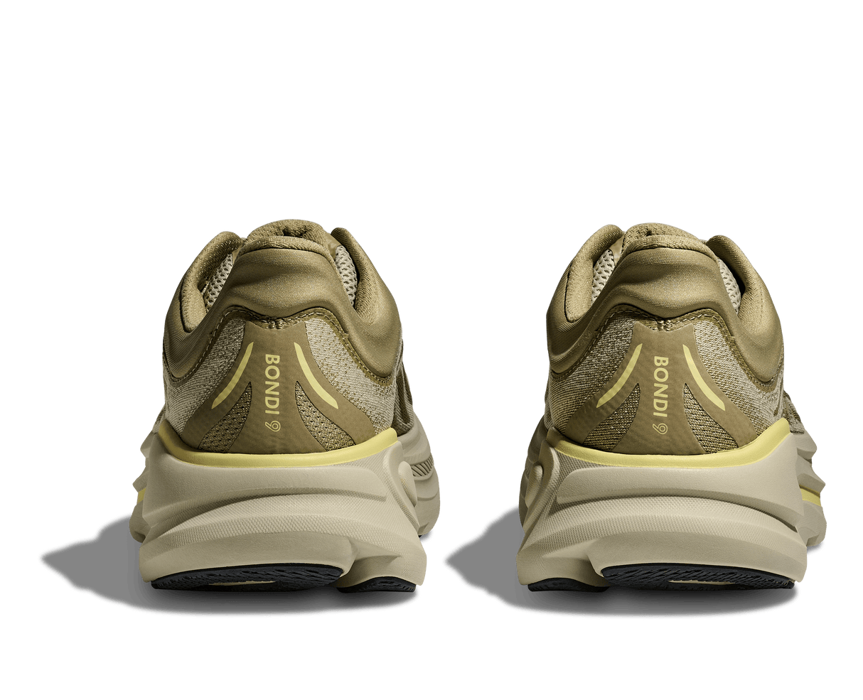 HOKA Men Bondi 9 Wide - Grassland / Oyster Mushroom
