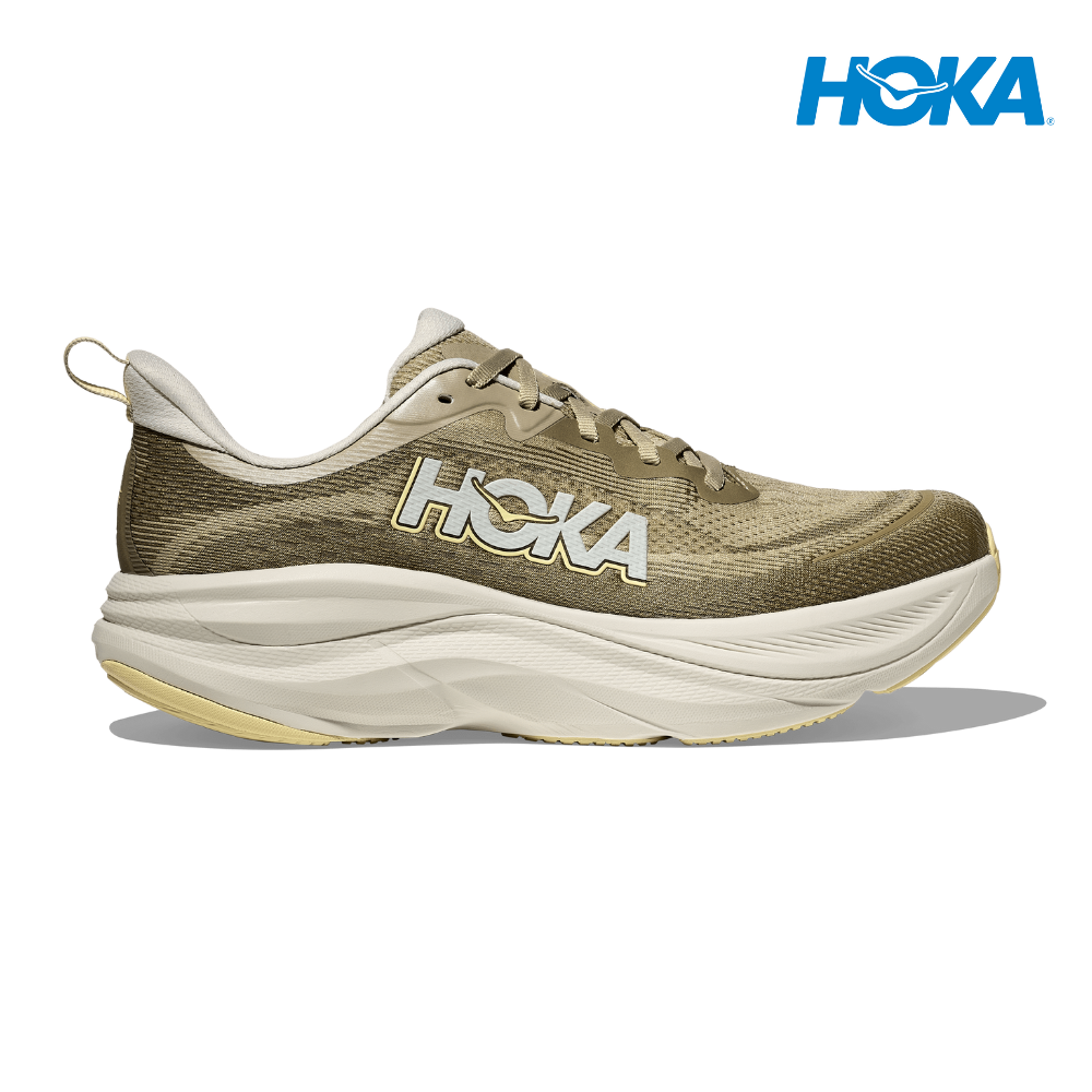 Explore HOKA Men Skyflow Wide - Wild Mushroom / Grassland for trail, outdoor & lifestyle use | Liv Activ Singapore