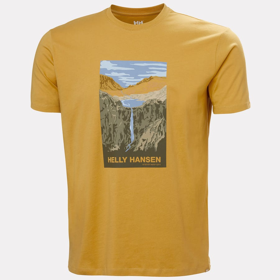 Helly Hansen Men Massif Graphic T-Shirt Sand