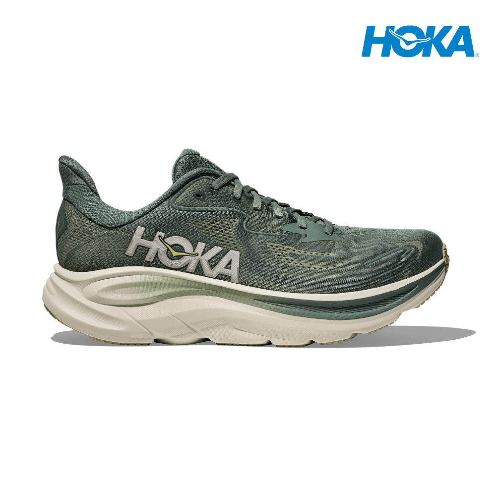 HOKA Men Clifton 10 Wide - Fern / Truffle Salt – Liv Activ