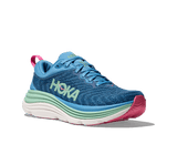 Explore HOKA Women Gaviota 5 Wide - Alpine Blue / Jadeite for trail, outdoor & lifestyle use | Liv Activ Singapore