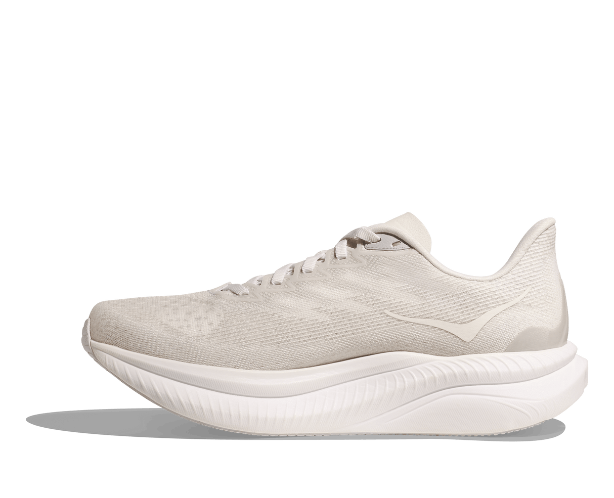 HOKA Men Mach 6 Wide - White / White