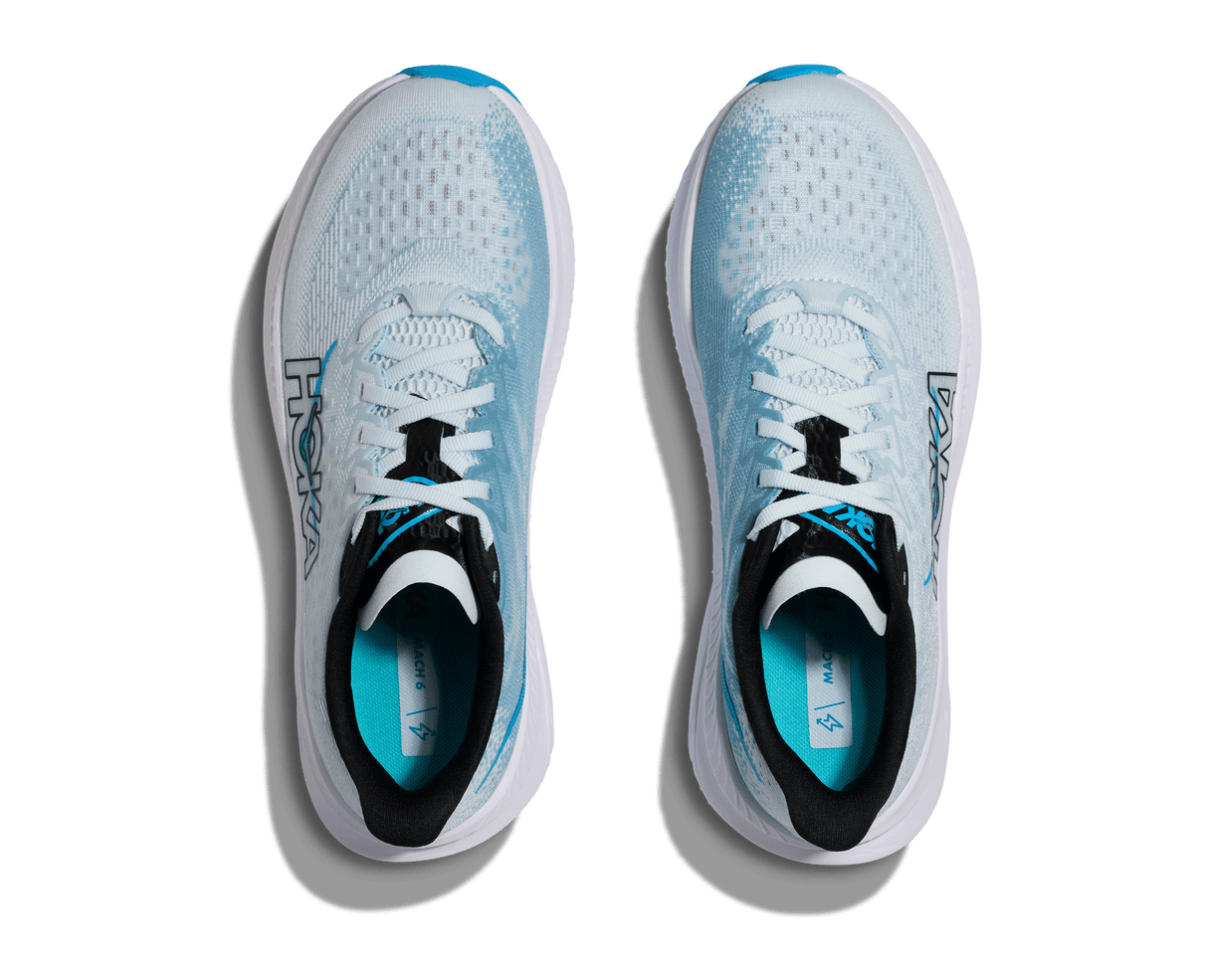 Explore HOKA Women Mach 6 Wide - Tundra Blue / Raindrop for trail, outdoor & lifestyle use | Liv Activ Singapore