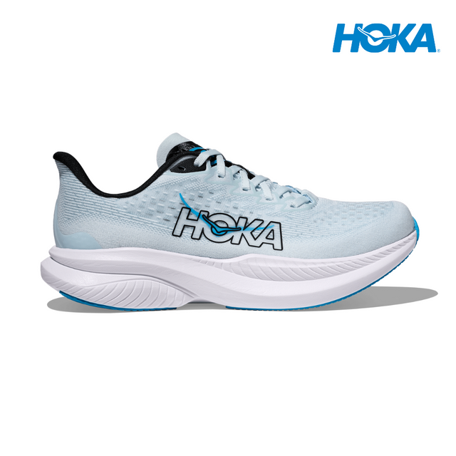 Explore HOKA Women Mach 6 Wide - Tundra Blue / Raindrop for trail, outdoor & lifestyle use | Liv Activ Singapore