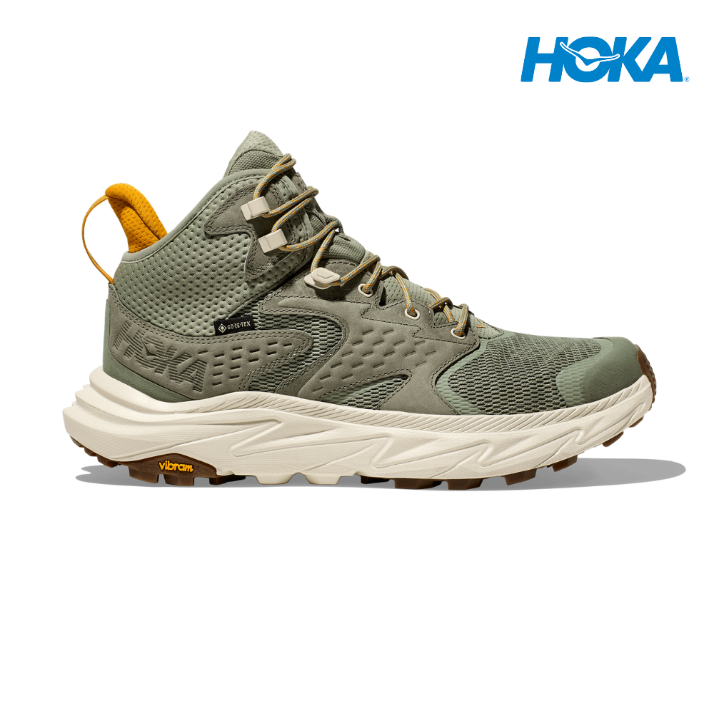 HOKA Men Anacapa 2 Mid GTX - Sea Moss / Oat Milk – Liv Activ