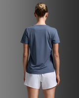2XU Women Aero Mesh Tee - Indigo / Indigo Reflective