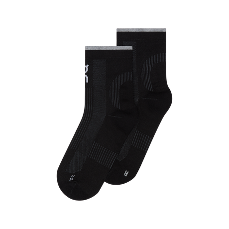 On Unisex Performance Run Sock Mid - Black / Eclipse