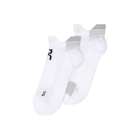 On Unisex Performance Run Sock Low - White / Glacier