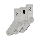 On Unisex Logo Sock High 3-Pack - Heather Gray