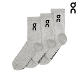 On Unisex Logo Sock High 3-Pack - Heather Gray
