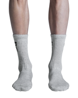 On Unisex Logo Sock High 3-Pack - Heather Gray