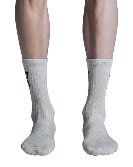 On Unisex Logo Sock High 3-Pack - Heather Gray
