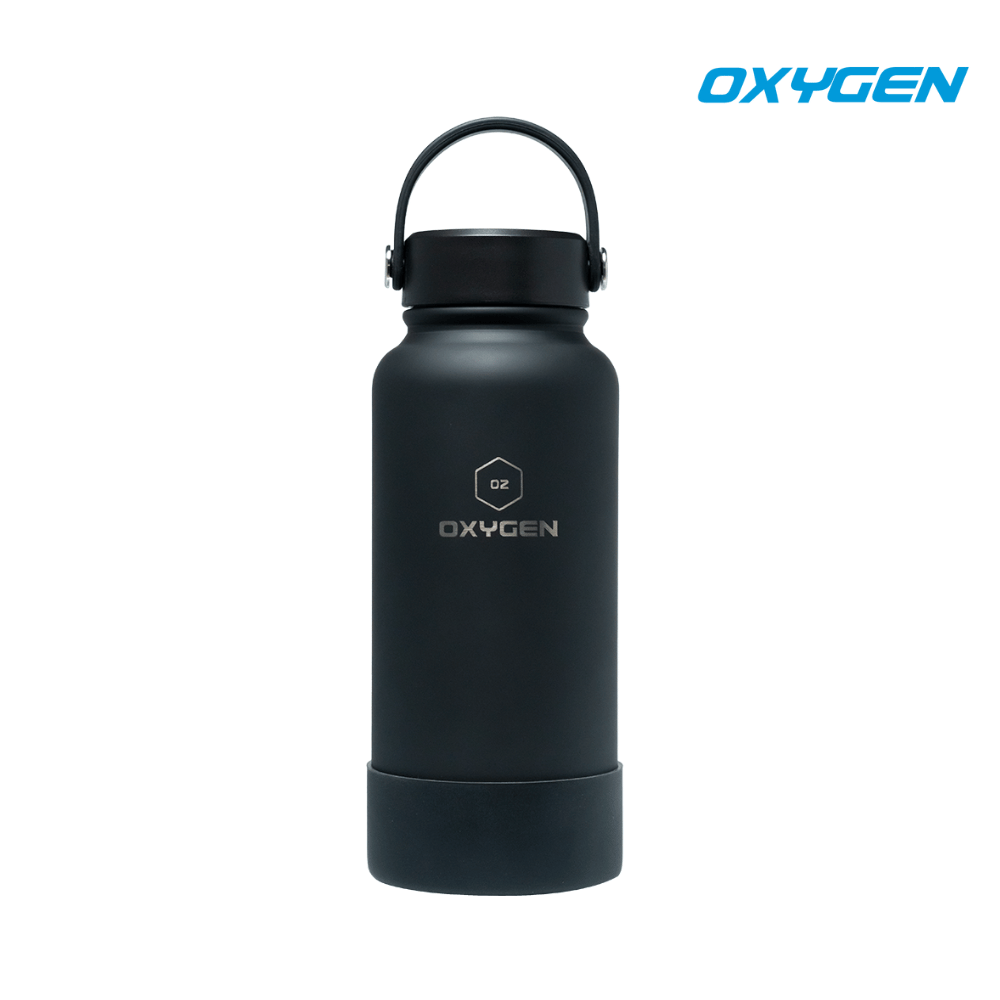 Oxygen Talon 1000ml  Stainless Steel Bottle - Black