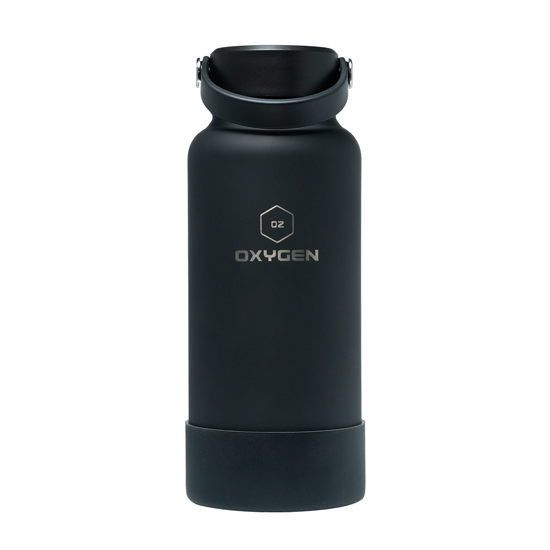 Oxygen Talon 1000ml  Stainless Steel Bottle - Black