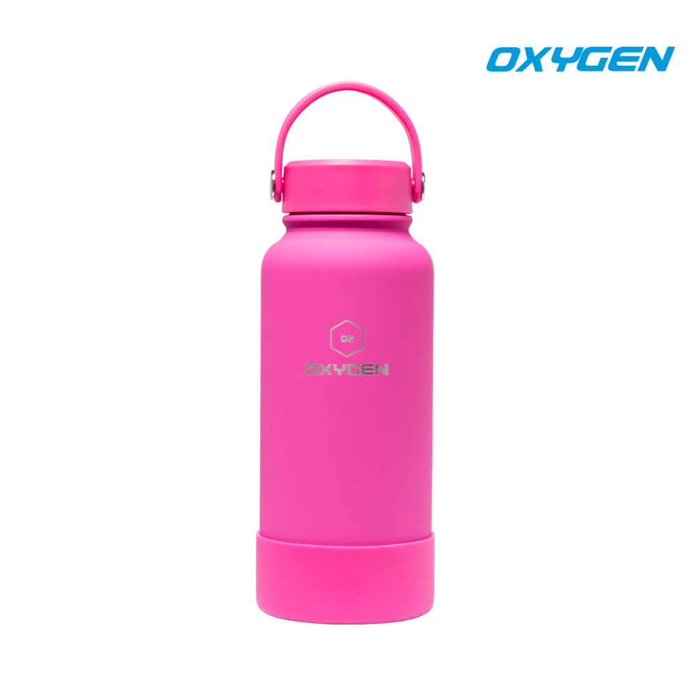 Oxygen Talon 1000ml  Stainless Steel Bottle - Rose Red