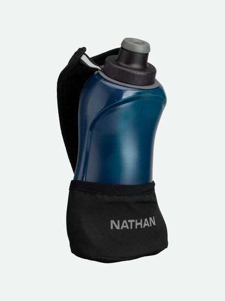 Nathan Sports Quick Squeeze Lite 18oz/532ml Handheld - Black / Marine Blue