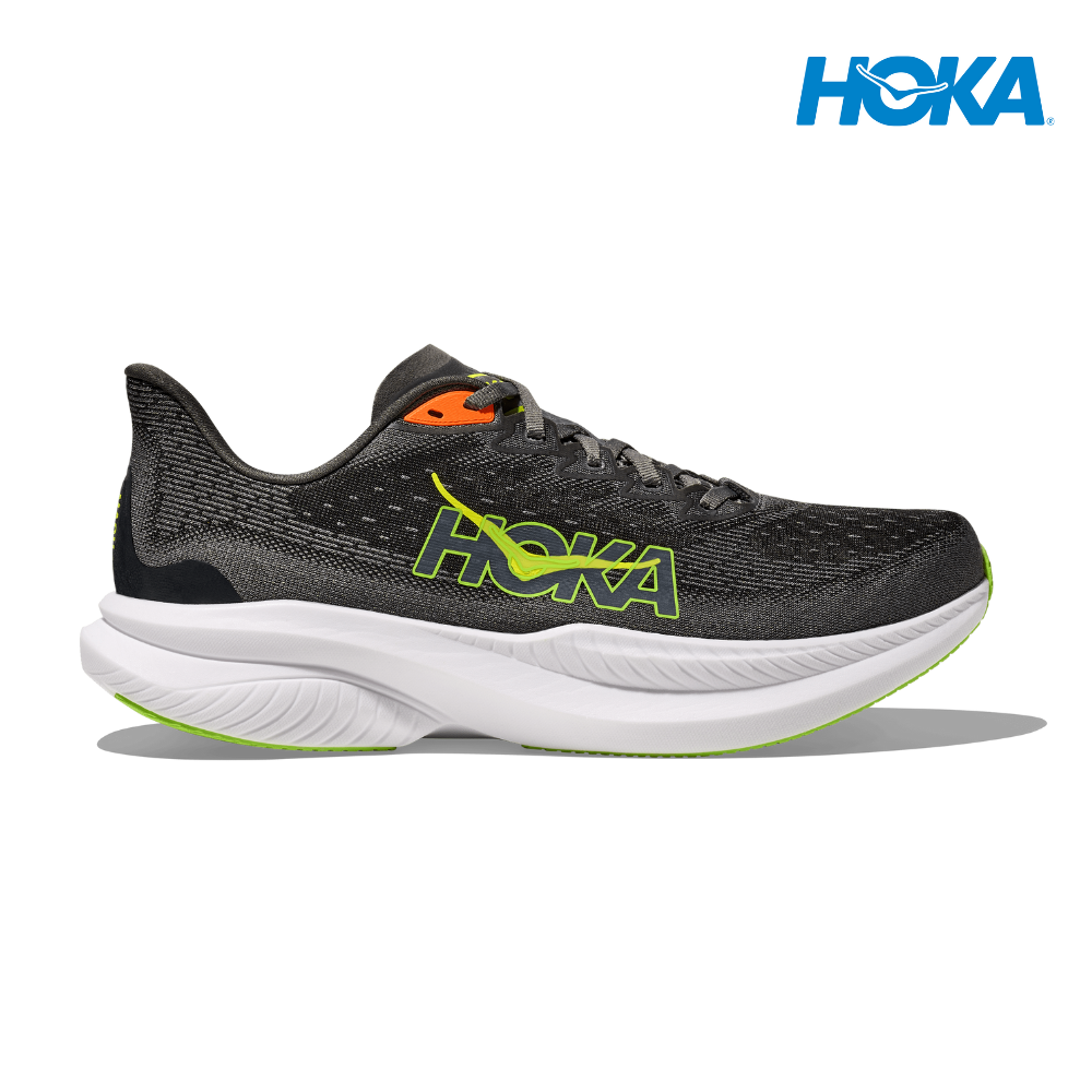 スパイク・シューズ HOKA M MACH6 26cm HOKA Men Mach 6 - Gravel / Asphalt Grey – Liv Activ