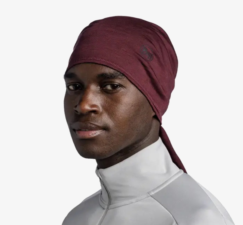 BUFF® Merino Lightweight Neckwear - Solid Garnet OS