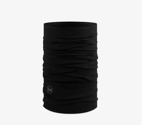 BUFF® Merino Lightweight Neckwear - Solid Black OS