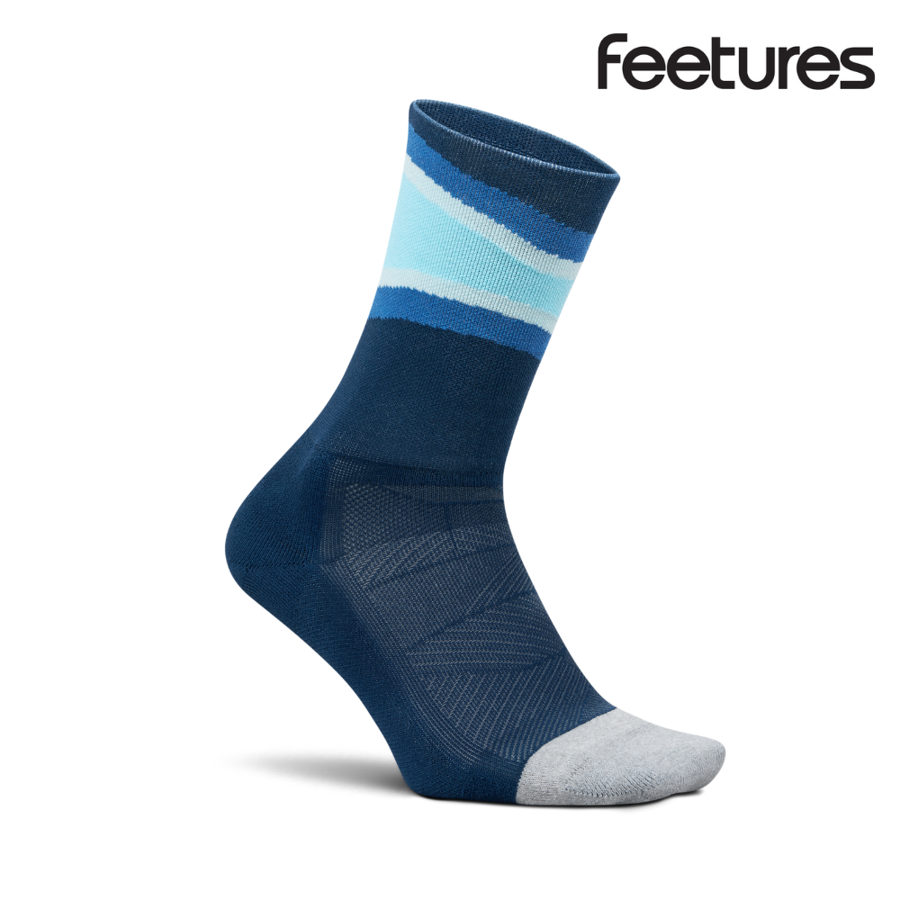 Feetures Active Elite Light Cushion Mini Crew - Blue Bounce