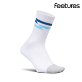 Feetures Active Elite Light Cushion Mini Crew - White Track