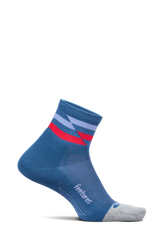 Feetures Active Elite Light Cushion Quarter - Blue Track