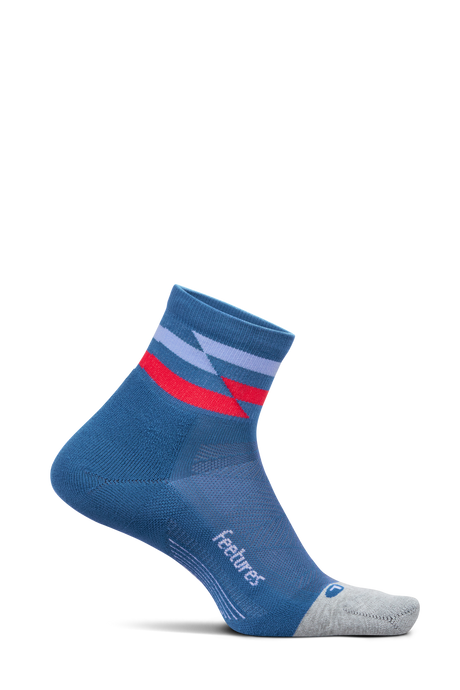 Feetures Active Elite Light Cushion Quarter - Blue Track