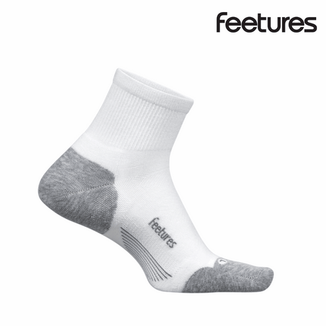 Explore Feetures Active Elite Max Cushion Quarter - White for trail, outdoor & lifestyle use | Liv Activ Singapore