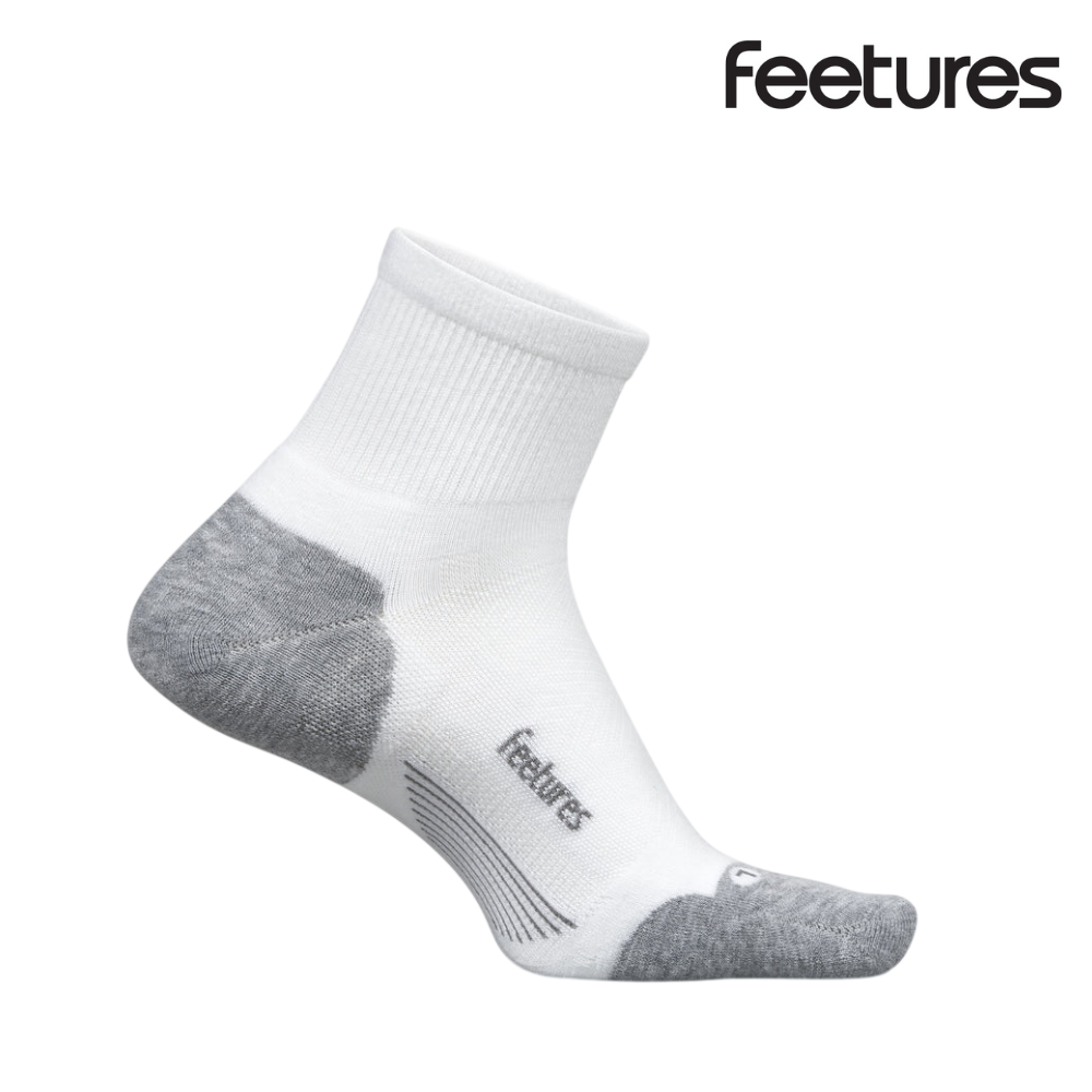 Feetures Active Elite Max Cushion Quarter - White