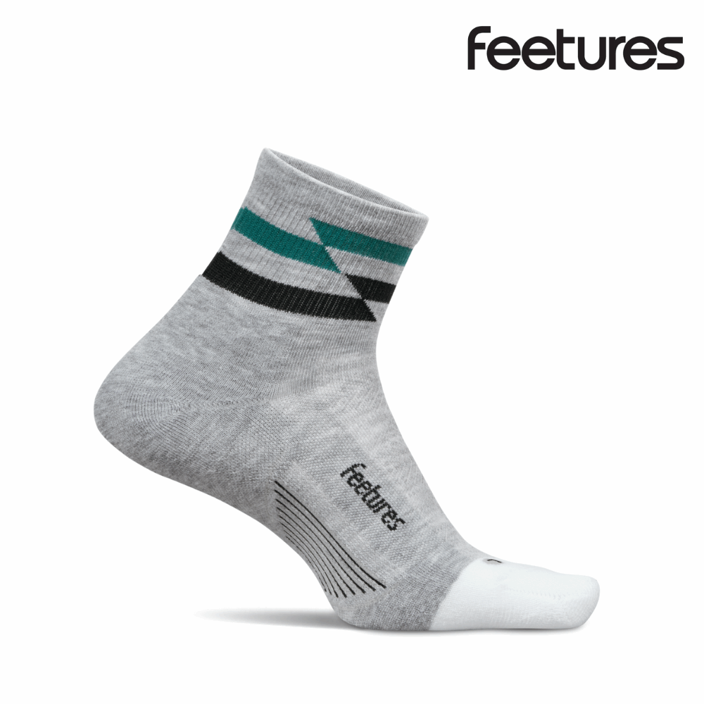 Explore Feetures Active Elite Max Cushion Quarter - Gray Track for trail, outdoor & lifestyle use | Liv Activ Singapore