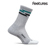 Feetures Active Elite Max Cushion Mini Crew - Gray Track