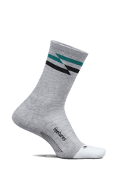 Explore Feetures Active Elite Max Cushion Mini Crew - Gray Track for trail, outdoor & lifestyle use | Liv Activ Singapore
