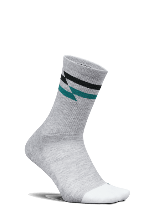 Explore Feetures Active Elite Max Cushion Mini Crew - Gray Track for trail, outdoor & lifestyle use | Liv Activ Singapore