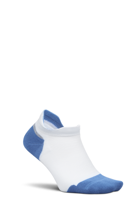 Feetures Active Elite Max Cushion No Show Tab - White Tide