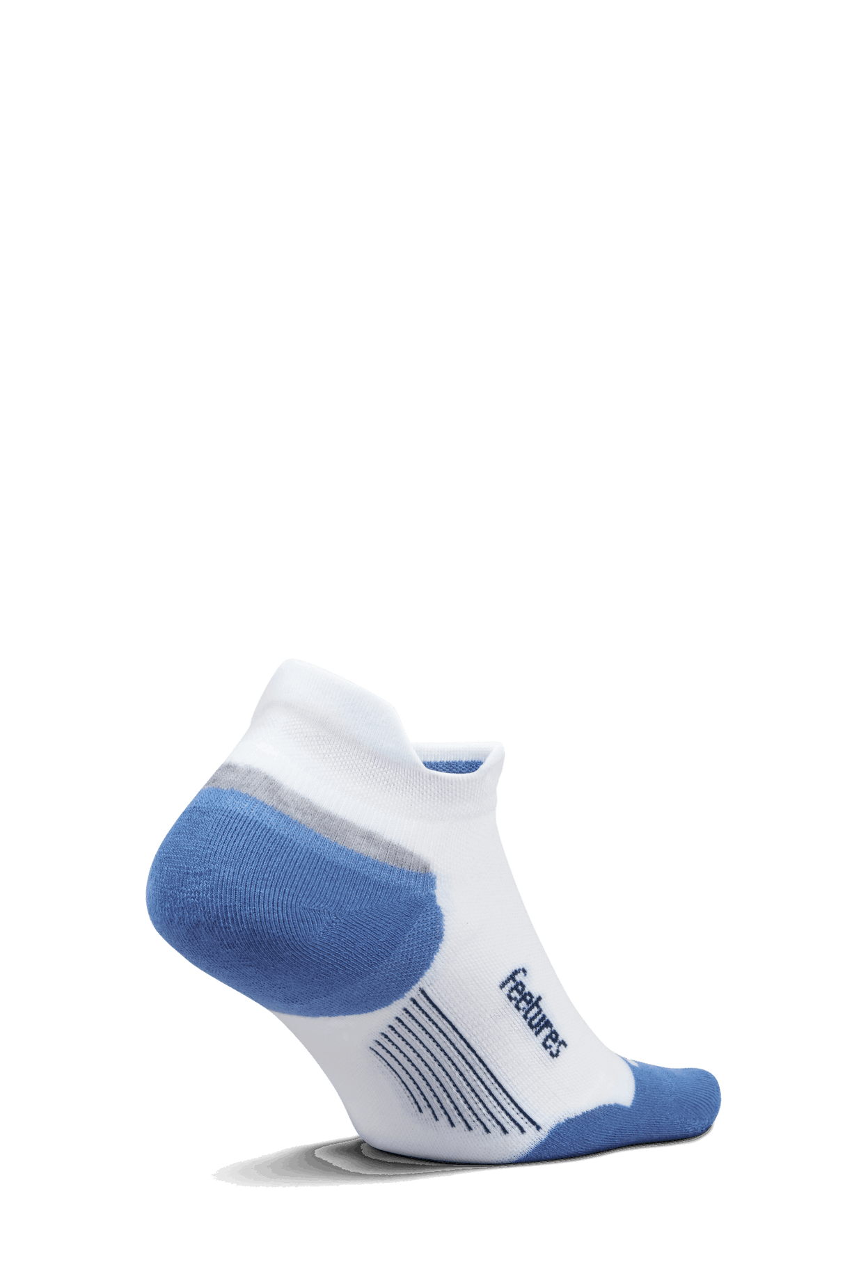 Explore Feetures Active Elite Max Cushion No Show Tab - White Tide for trail, outdoor & lifestyle use | Liv Activ Singapore