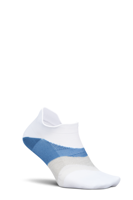 Feetures Active Elite Ultra Light Cushion No Show Tab - White Tide