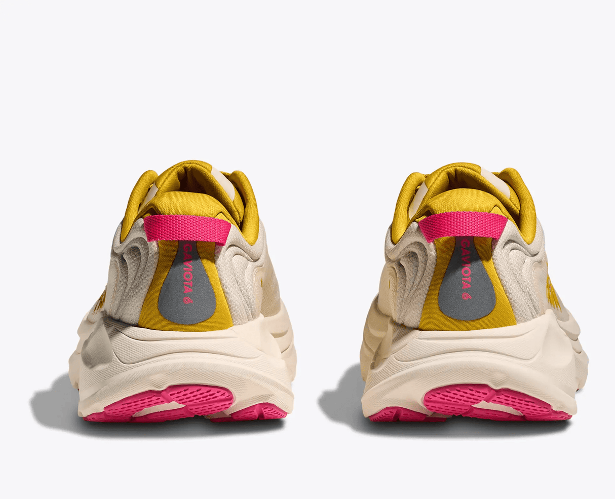 Explore HOKA Women Gaviota 6 Wide - Birch / Yellow Gold for trail, outdoor & lifestyle use | Liv Activ Singapore