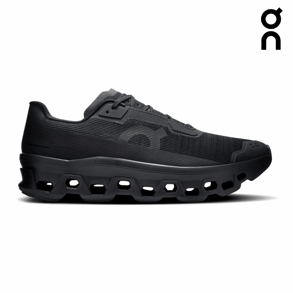 Explore On Men Cloudmonster Void - Black / Black for trail, outdoor & lifestyle use | Liv Activ Singapore