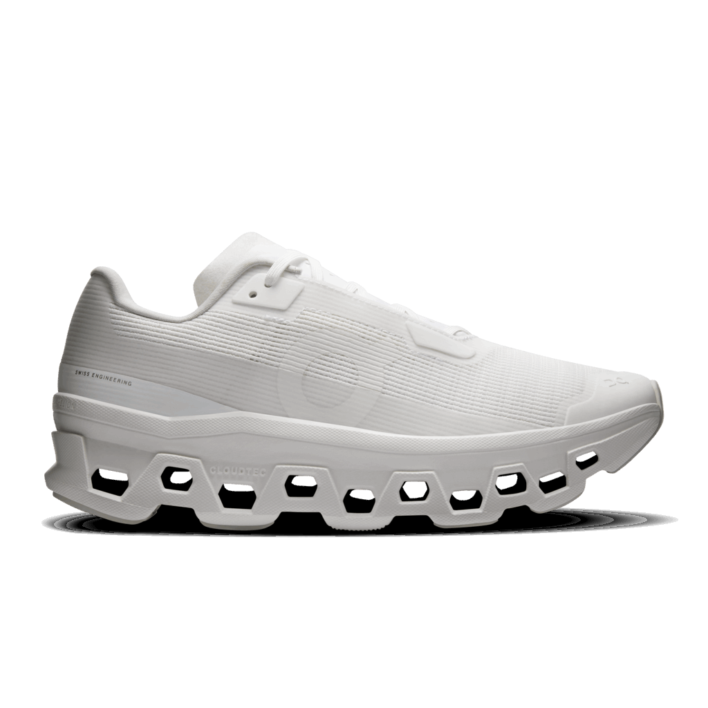 Explore On Women Cloudmonster Void - White / White for trail, outdoor & lifestyle use | Liv Activ Singapore