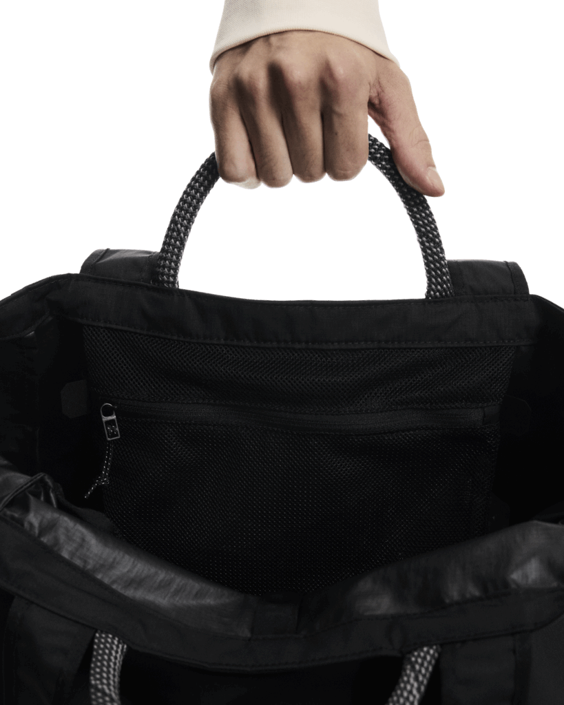 Explore On Unisex Tote Pack 25L - Black for trail, outdoor & lifestyle use | Liv Activ Singapore