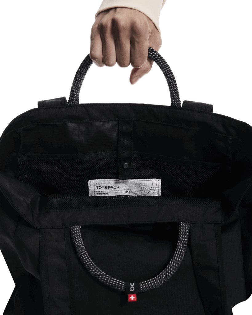 Explore On Unisex Tote Pack 25L - Black for trail, outdoor & lifestyle use | Liv Activ Singapore