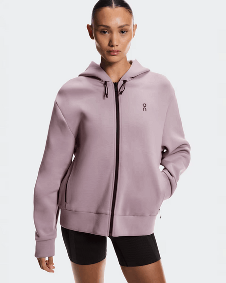 Explore On Women Focus Tech Zip Hoodie - Heron for trail, outdoor & lifestyle use | Liv Activ Singapore