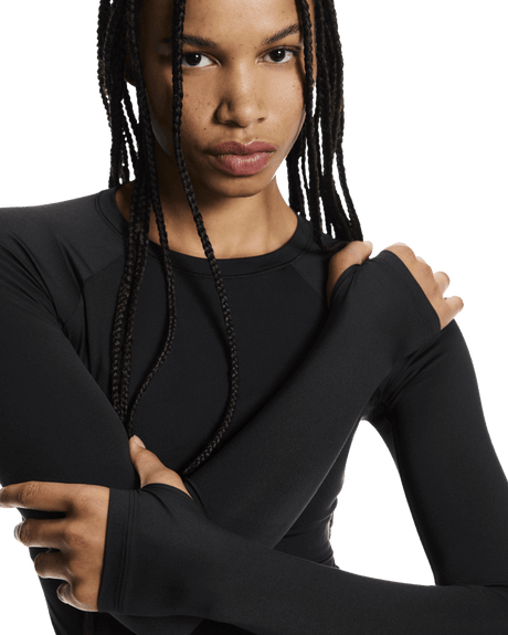 Explore On Women Studio Long-T - Black for trail, outdoor & lifestyle use | Liv Activ Singapore