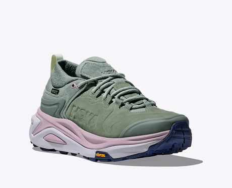 Explore HOKA Women Kaha 3 Low GTX - Rosemary / Ambient Blue for trail, outdoor & lifestyle use | Liv Activ Singapore