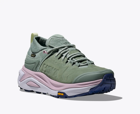 Explore HOKA Women Kaha 3 Low GTX - Rosemary / Ambient Blue for trail, outdoor & lifestyle use | Liv Activ Singapore