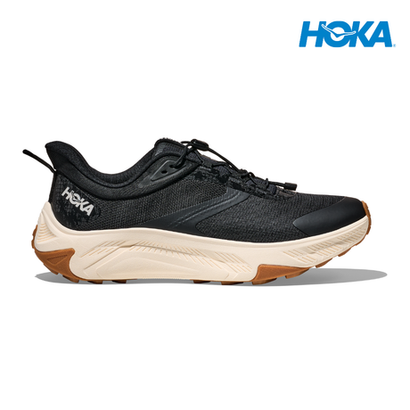 Explore HOKA Men Transport 2 Wide - Black / Alabaster for trail, outdoor & lifestyle use | Liv Activ Singapore