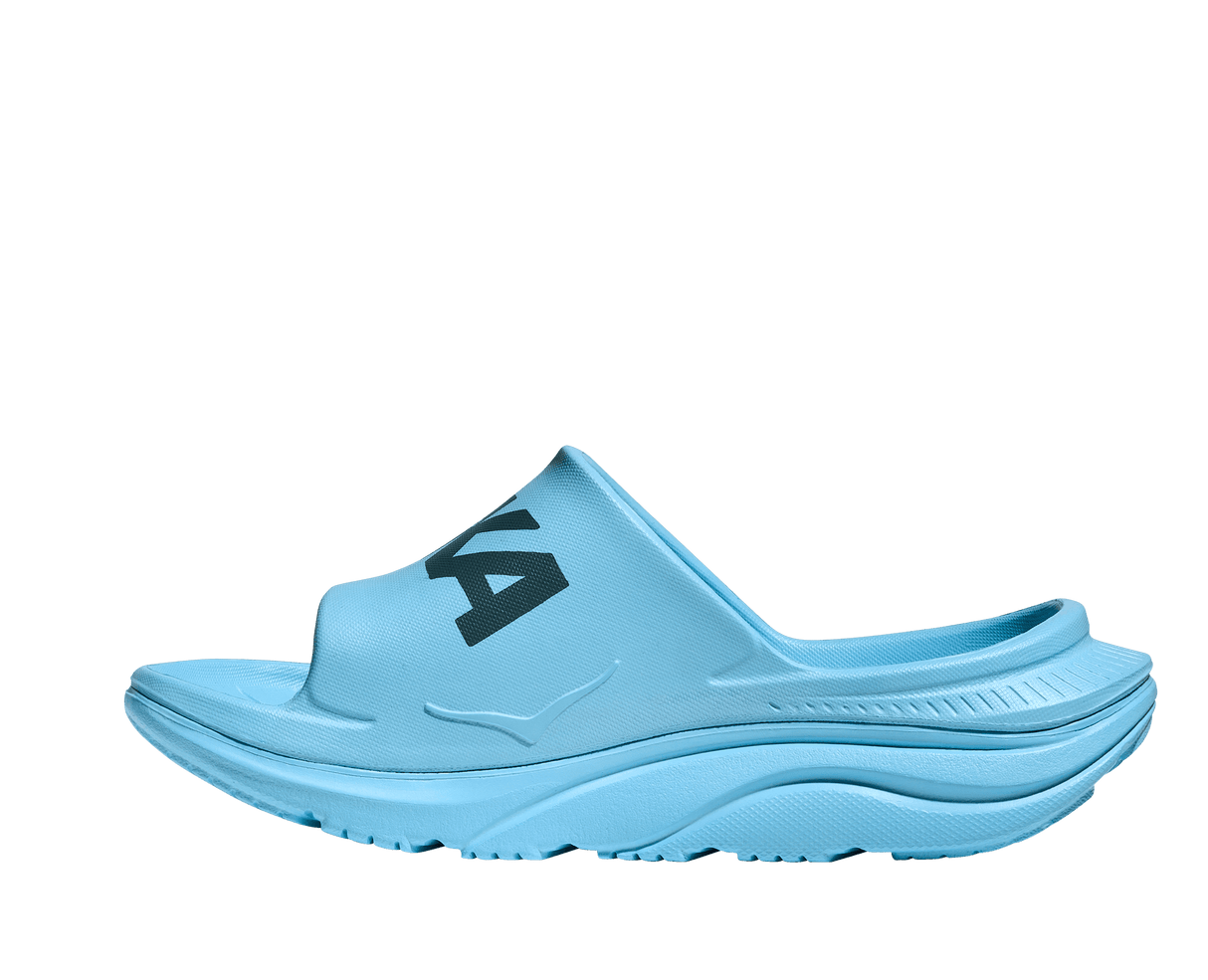 Explore HOKA Unisex Ora Athletic Slide - Soaring Blue / Faded Navy for trail, outdoor & lifestyle use | Liv Activ Singapore