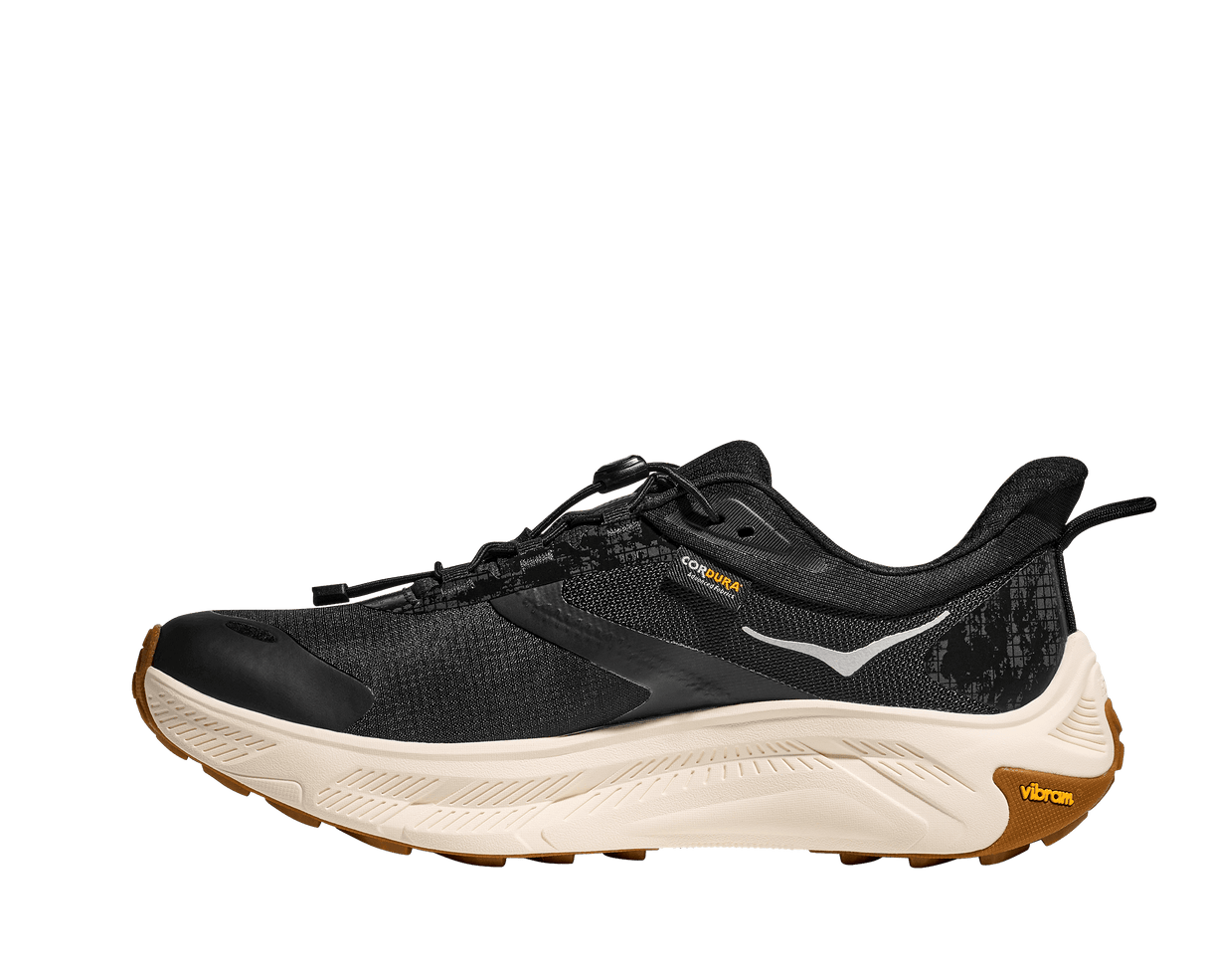 Explore HOKA Men Transport 2 Wide - Black / Alabaster for trail, outdoor & lifestyle use | Liv Activ Singapore